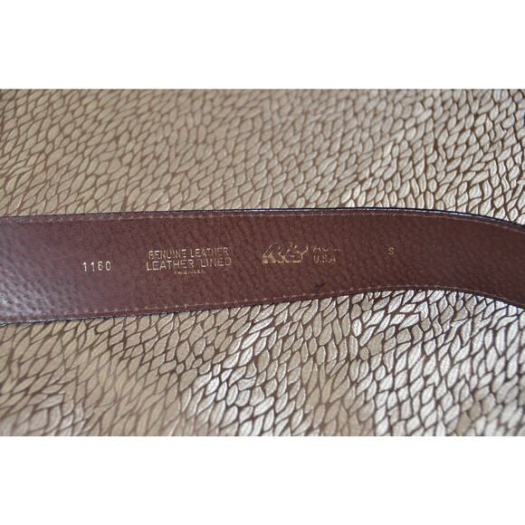 EA Emporio Armani Large Fashion Designer Belt Buckle Leather Belt Made in Italy